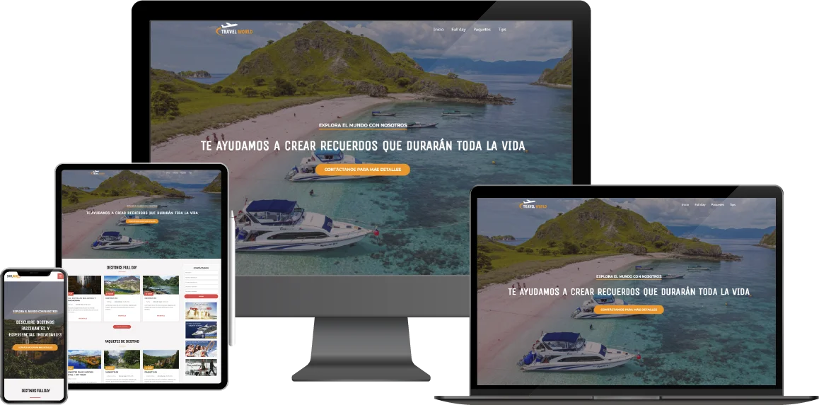 Plantilla Web Viajes