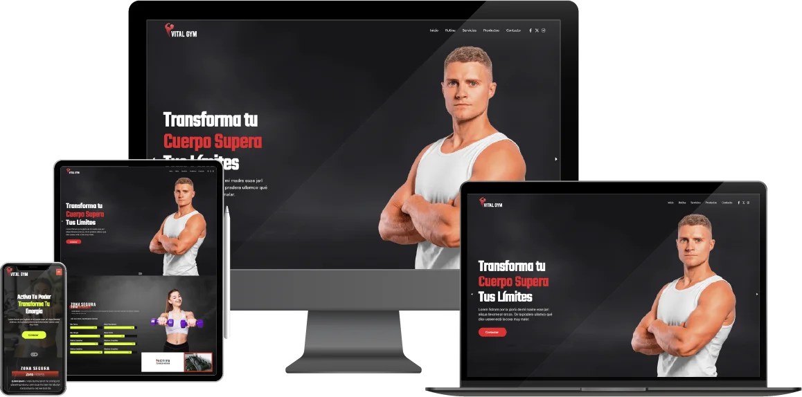 Plantilla Web Fitness