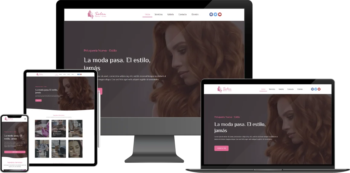 Plantilla Web Peluquería