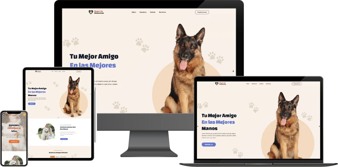 Plantilla Web Petshop